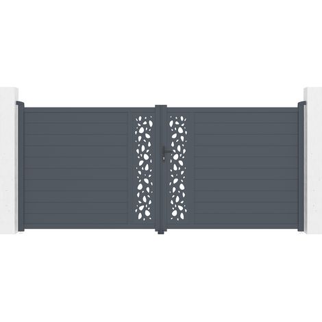 Puerta Batiente de aluminio 4m SUNNY 400 x 180 cm (1/4)
