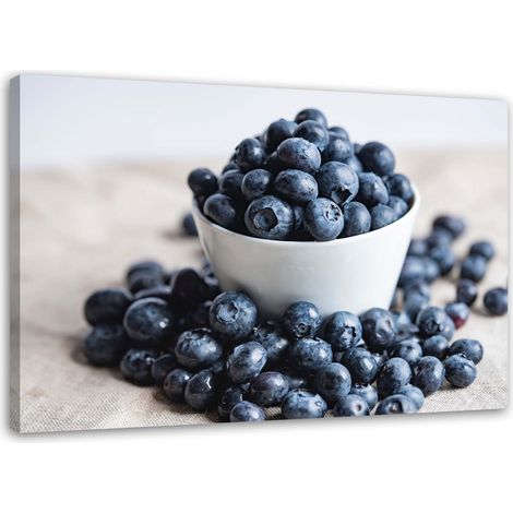 Tableau sur toile Myrtilles Fruits 60x40 (1/5)