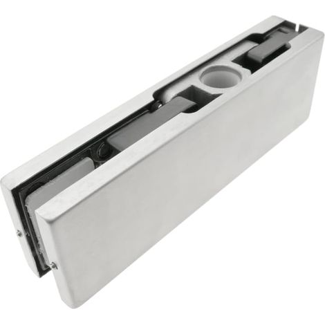 Bisagra superior de aluminio para puerta de cristal con cierrapuertas de suelo. (1/4)