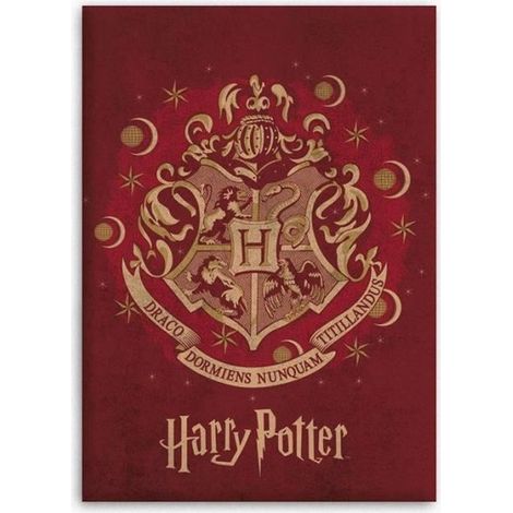 1 plaid Harry Potter, polaire rouge, 110x140 cm, 100 % polyester, pour enfants et adolescents