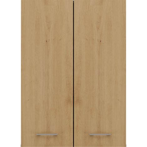 CDF Waschmaschinenschrank Pola Mini DD Farbe: Anthrazit - Eiche Artisan Moderner Schrank über der Waschmaschine Ablagefläche Geräumige Einlegeböden Einfache Montage (1/5)