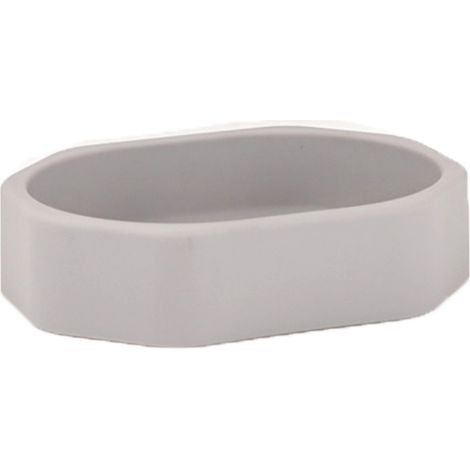 Porta sapone da appoggio grigio piattino mod. Otto (1/2)