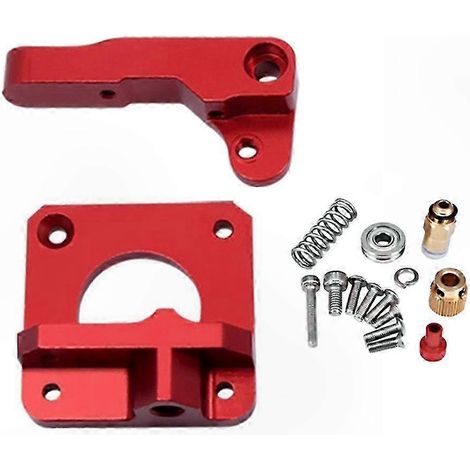 Extrudeur CR-10 en aluminium pour Bowden 1,75 mm, engrenage d'entraînement 40 dents, série améliorée, orientation droite/gauche (1/4)