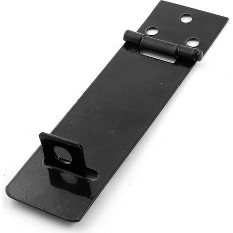 Schwarz Tone Metall Schrank Tore Vorhängeschloss Tür-Verriegelung Haspe Staple Set de (1/2)