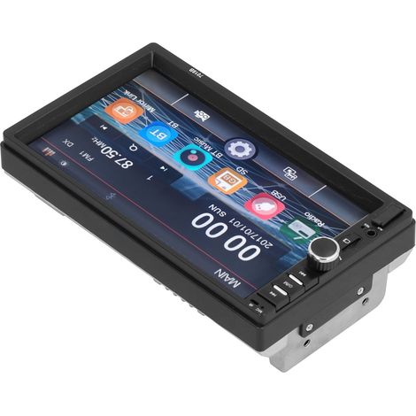 Autoradio MP5 7 pouces Écran Tactile Rétroviseur Caméra Recul Mains Libres Bluetooth pour Voiture Modification (1/5)