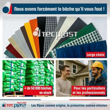 Bâche Bois 4x5 m SR150BO Bleue et Verte - Haute Qualité - Bâche de protection imperméable pour Bois de chauffage (1/5)