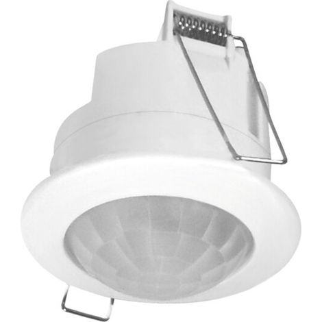 Kanlux – Détecteur de mouvement encastré plafond blanc – Portée 5m – Angle de détection 360° – IP20 pour intérieur – Installation facile