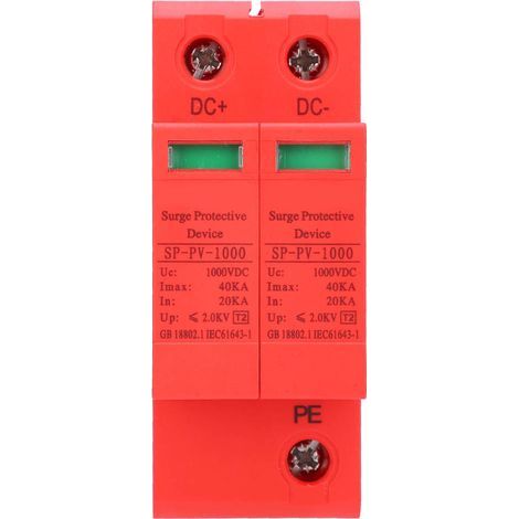 Modularer DC1000V 2P40KA Photovoltaik-Überspannungsschutz für Solarmodule (1/5)