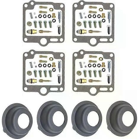 Kit de réparation de carburateur compatible avec Yamaha XJ 900F 900 F XJ900F 58L XJ900 (1986-1990) : pointeau, joint, vis de richesse et flotteur.