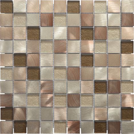 MOSAIQUE FANTASIA COOPER 1 PLAQUE 30 x 30 CM CASA LINEA