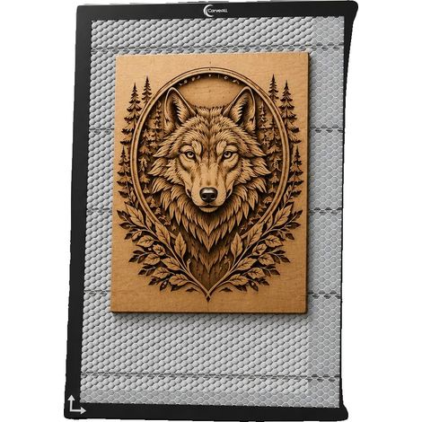 Lit de découpe en nid d'abeille, 300x200mm, réduit les marques de brûlure, compatible avec les découpeuses laser, surface de travail stable, adapté pour le bois et l'acrylique (1/5)