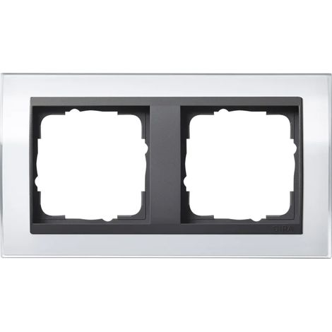 Cornice di finitura Gira 0212728 plastica IP20 bianco 8,4x16 cm