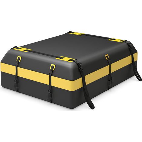 Sac de toit en PVC imperméable 600 L pour voiture avec tapis antidérapant, serrure et sangles renforcées pour voyages et camping (1/5)