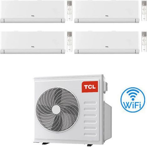 TCL BreezeIN P5 Serie Wifi R32 Quadri Split Inverter Klimaanlage 9000 + 9000 + 9000 + 9000 BTU mit E.U. MT3240 Klasse A++/A+