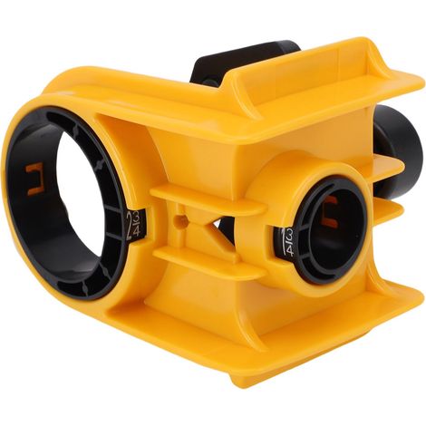 Kit pose serrure bois avec scie cloche acier carbone et gabarit ABS réglable pour porte 35 à 44 mm, 2 scies cloche, tige, clé (1/5)