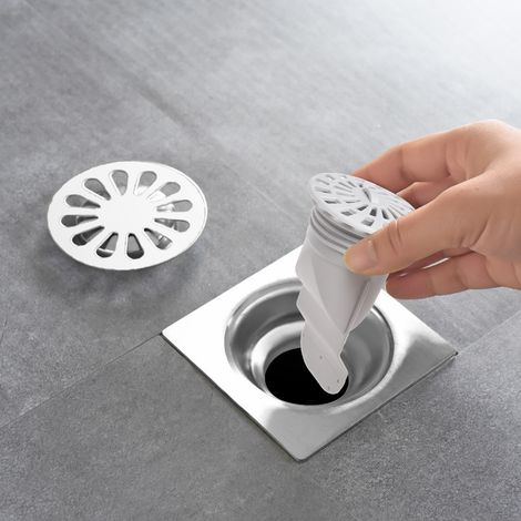 Crépine de sol en silicone, crépine de douche en silicone, filtre anti-obstruction avec ouverture élargie, siphon de sol en silicone anti-odeurs pour