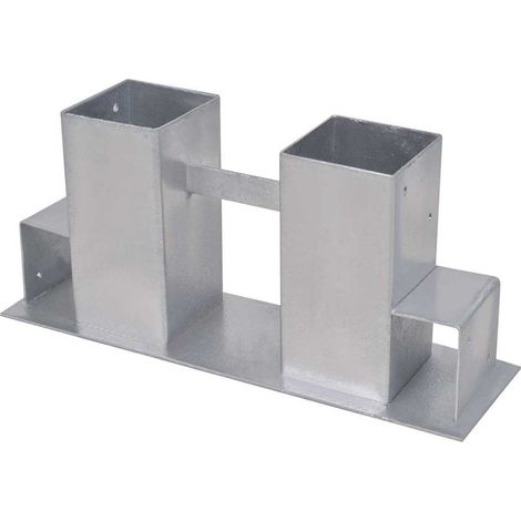 vidaXL Ayudas para apilar leña 8 uds. 34 x 10 x 15 cm Acero (1/2)