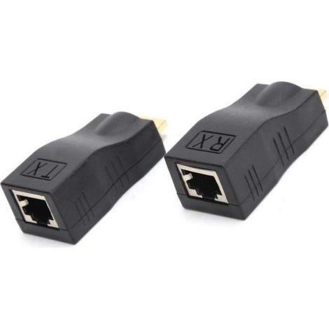 Adaptateur RJ45, interface multimédia haute définition, résolution 1920 x 1080p, installation plug and play (1/2)