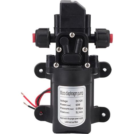 SJLERST Pompe à eau haute pression 12V DC, 116psi, auto-amorçante, caravane, bateau de Camping (1/5)
