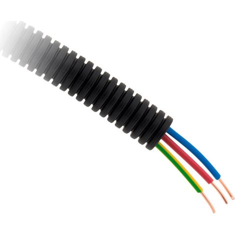 – Gaine électrique préfilée Ø16mm 25m – 3 câbles H07VU 1,5 mm² – Norme NF – Installation rapide et prête à poser