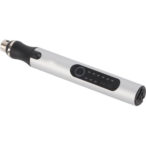 Mini outil rotatif sans fil gravure rechargeable meule 3 vitesses 5000-18000 tr/min set 7 forets aluminium SG-02 USB-C 10W (1/5)
