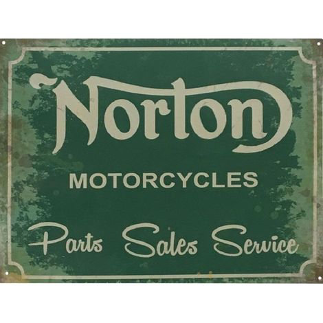 Grande Plaque métallique Norton