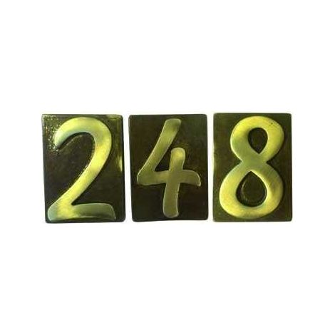VUMME SRL - NUMERO CIVICO IN OTTONE CONFINITURA BRONZATA - NUMERO 1  (1/2)