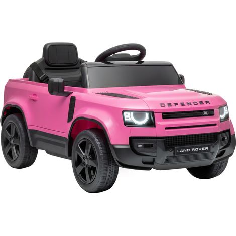 AIYAPLAY Land Rover Defender Licensed 12V Kids Ride on Car w/ Remote, Pink (1/5)