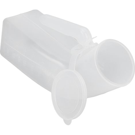 Flacon Urinaire Homme Anti-Fuites 1000ml Grande Capacité pour Personnes Âgées avec Couvercle Amovible (1/5)