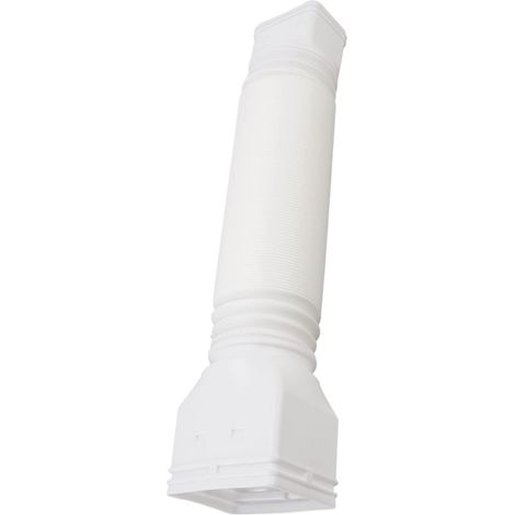 Ej.Life Regenrinnen Fallrohr Verlängerungen, Dachrinnen Zubehör Einziehbare Fallrohr Verlängerung Flexibler Ablauf Fallrohr Verlängerung Down Spout (Weiss) (1/5)