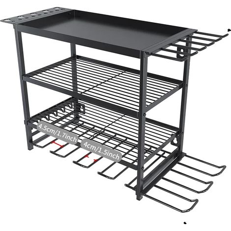 Organizador de herramientas de pared de tres niveles (1/2)