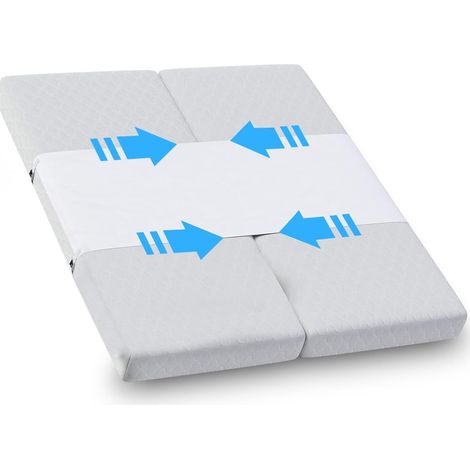 Pont d'amour pour matelas, Love Bridge Connexion de matelas Antidérapant Réglable Élastique Solution de maintien de matelas comme cale pour toutes les matelas pour couples et familles, 230×50 (1/5)