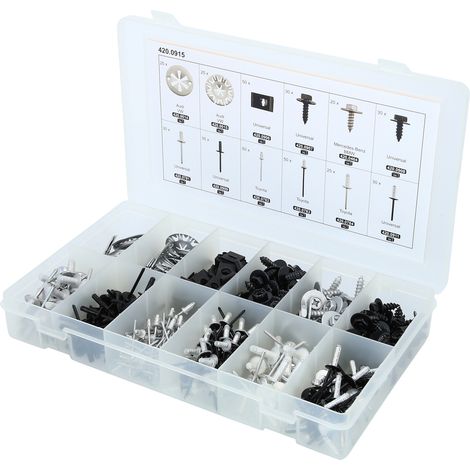 KS Tools Befestigungs-Clip-Satz - Schnellverschluss, 400-tlg (1/5)
