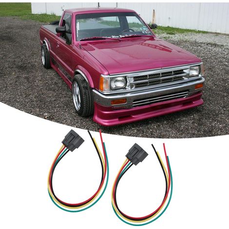 Deux connecteurs à 4 broches/faisceaux de fibres pour Mazda B2200 et B2600 1990-1993. (1/5)