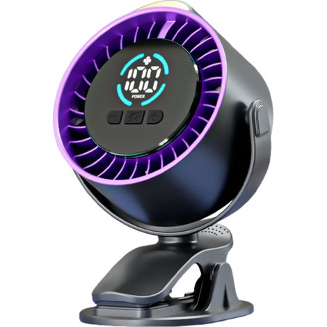 Beyamis Ventilateur pince 100 vitesses - Rechargeable rotation 360° pour voyage voiture (1/5)