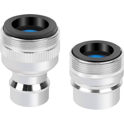 Adaptateur de robinet pour lave vaisselle avec aérateur, adaptateur à enclenchement pour lave vaisselle portable, adaptateur de robinet pour lave linge portable 15/16 27 mâle ou 55/64 27 femelle
