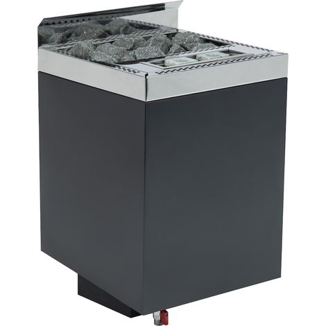 Infraworld Sparta Wall Combi Verdampferofen 9 kW schwarz inkl. Saunasteine