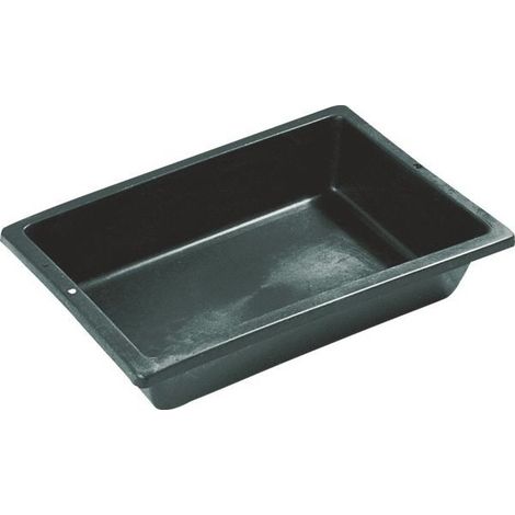 Auge aus schwarzem Polyethylen 470x320x130 12 Liter - Taliaplast