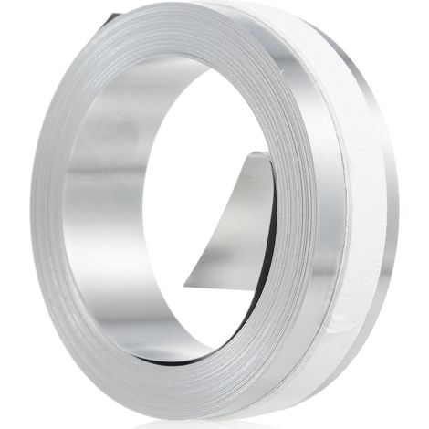 Ruban de gaufrage manuel 3D en aluminium, recharge d'étiquettes métalliques Non adhésives Compatible avec les fabricants DYMO M1011/M11-1 rouleau 12mm x 4.8m (1/5)