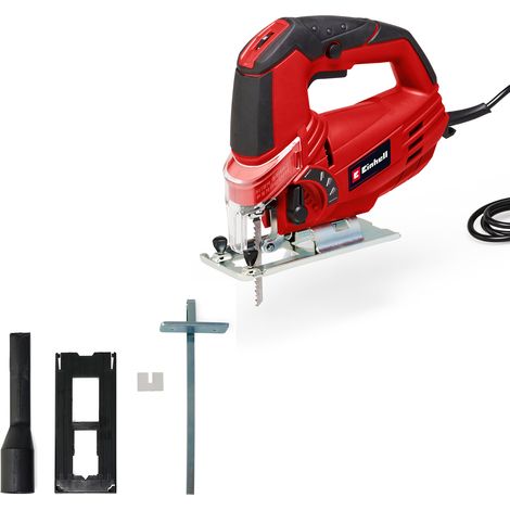 Einhell TC-JS 85 Pendelhubstichsäge (620 W, 20 mm Hubhöhe, 85 mm Schnitttiefe in Holz, 8 mm Schnitttiefe in Stahl, max. 3000 min-1, Staub-Blas-Funktion, Parallel-Anschlag) (1/5)