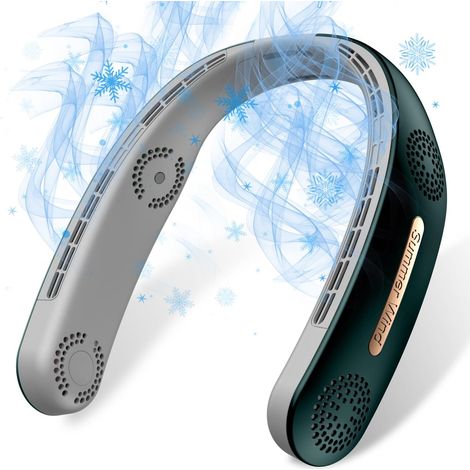 Neck Fan 6000mAh Portable 360° Cooling Airflow Bladeless USB Rechargeable Personal Fan Perfect Summer Creative Gift (1/5)