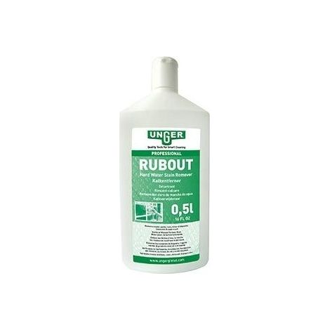 Unger RubOut 500 ML, Detergente vetri rimozione calcare e residui