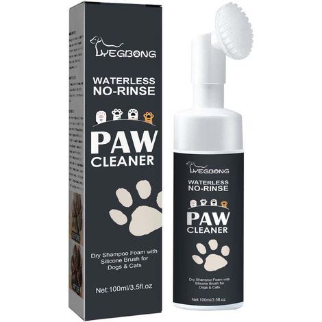 Nettoyant Pour Pattes - Sans Rincage - Pour Chiens Et Chats - Formule Naturelle Apaisante - 100 ml (1/5)