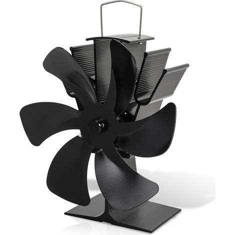 Randaco Kaminofen Ventilator 6 Blatt Gebläse für Ofen 50-350°C Kaminventilator stromlos wärmebetrieben (1/5)