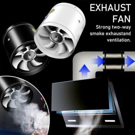 HONORNIC - Ventilateur d'extraction silencieux, multifonctionnel et puissant à aspiration ultra-rapide, pour salle de bain (1/4)