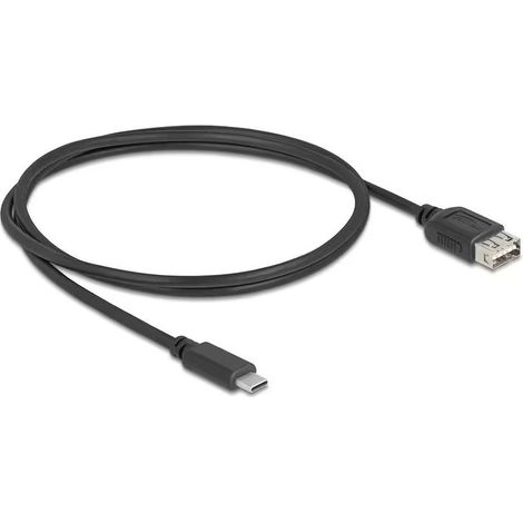 81536 DeLock USB-C / USB-A 2.0 - 1 m - Câble USB-C vers USB-A 2.0 - Mâle / Femelle - 1 m