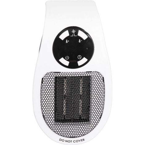Radiatore a parete elettrico portatile 500W mini nero-e-bianco - Riscaldamento ausiliario per la casa (1/5)