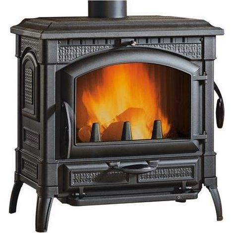 Estufa de leña de hierro fundido 11,9kw antracita. - 7119101 - nordica extraflame - (1/5)