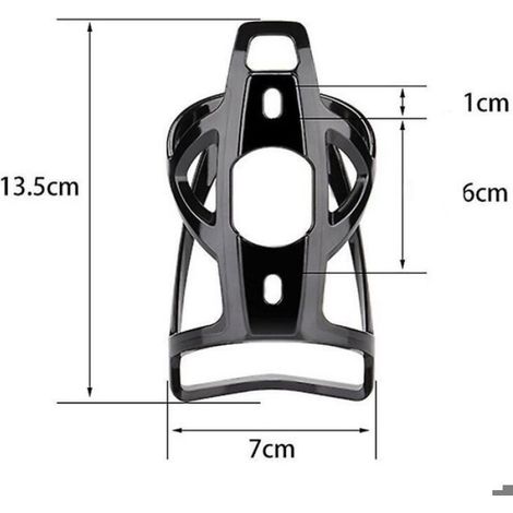 Porte-bouteille d'eau pour vélo, version améliorée, porte-bouteille d'eau, beau porte-bouteille d'eau léger et incassable (rouge) (1/4)