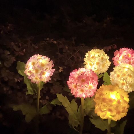 1 Solar-LED-Pusteblumenkugellampe, wasserdicht, für Garten, Rasen oder Einfahrt. Bezaubernde Wanddekoration. (1/5)
